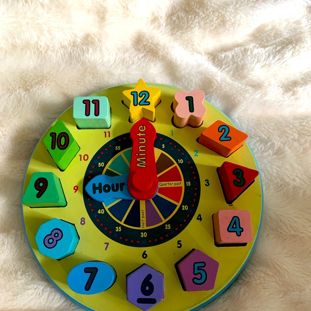 Melissa & Doug wooden clock